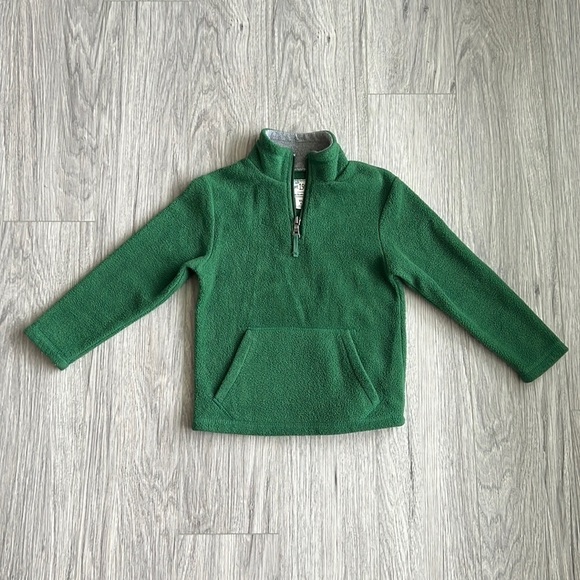 The Children’s Place Green Half Zip Fleece Pullover Size XS 4 - Picture 1 of 7